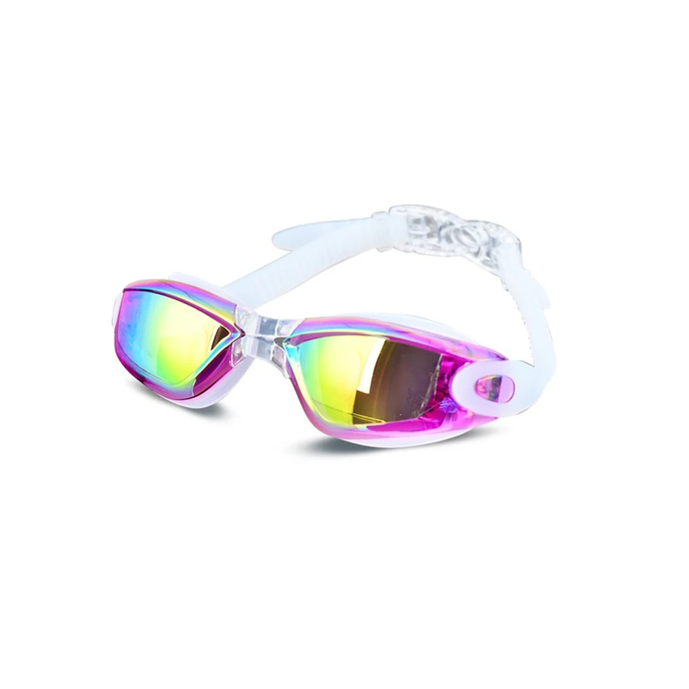 Мужские и женские анти-противотуманные УФ-защитные очки для плавания профессиональные гальванические очки для дайвинга водонепроницаемые очки для плавания женские M