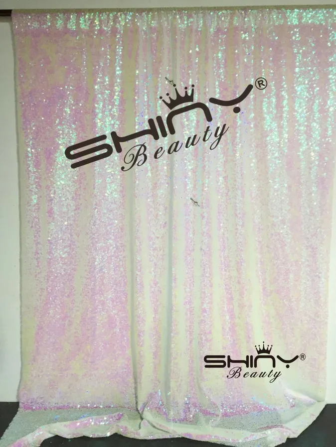 ShinyBeauty 7x7ft-матовый Золотой Фон с блестками, затемненная ткань для штор, вечерние фоновые фотографии с блестками-больше вариантов цвета-Rr - Цвет: Change White