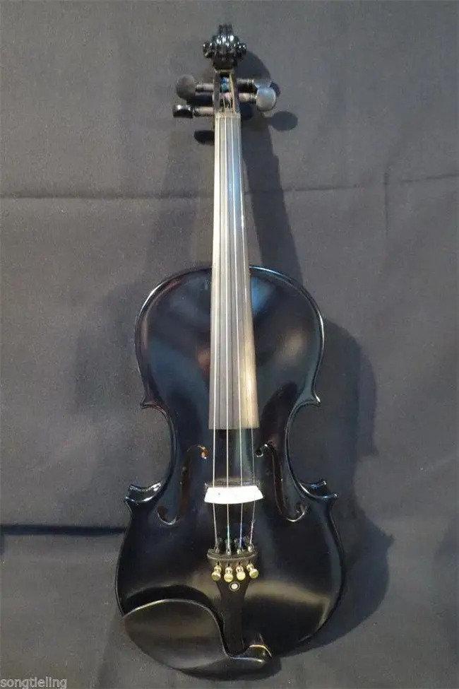 

Nice Black colors electric & acoustic violin 4/4 #8567