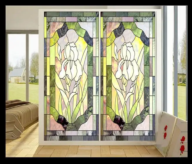 Free Color Window Painting Art Pvc Sticker Retro Church Free Color Window Painting Art Pvc Sticker Retro Church Glass Closet Cupboard Door Stickers In Wall From Home Garden On Aliexpress Com
