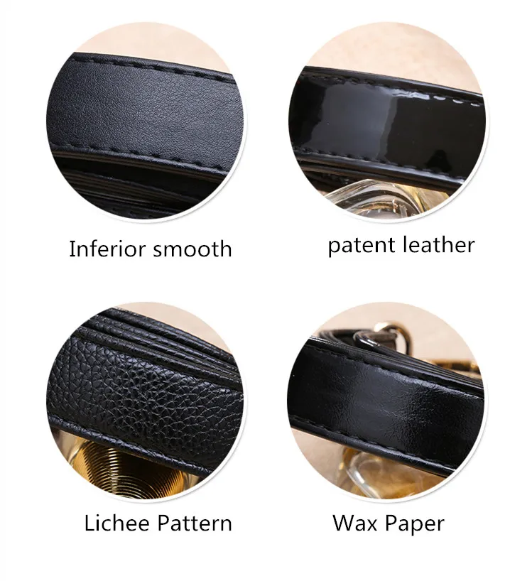 Elegant Black PU Leather Shoulder Strap with Clasp - Handbag Accessory, Adjustable Length