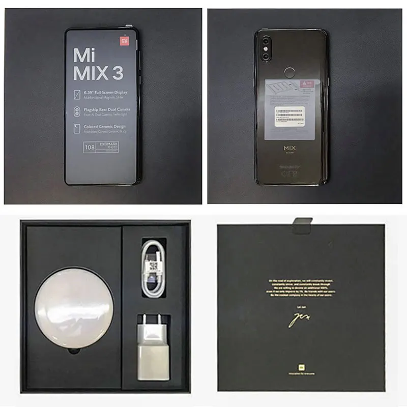 Глобальная версия Xiaomi Mi Mix 3 6GB 128GB Snapdragon 845 Octa Core Smartphone 24.0MP Передняя камера