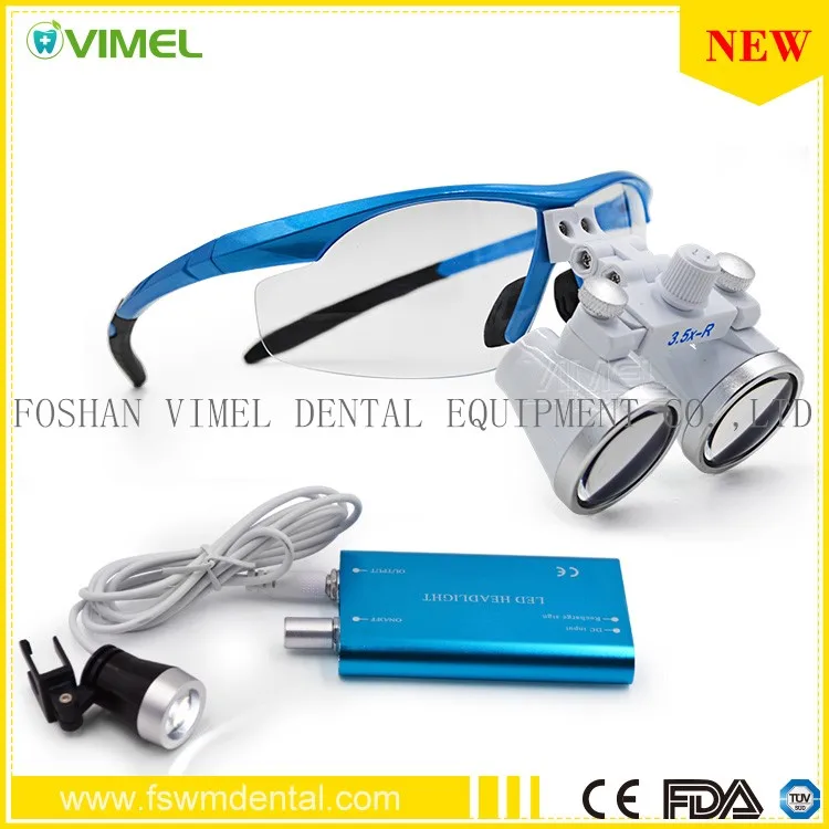 

Free Shipping Dental Lab Dental Equipment Surgical dental glasses LED Head Light Lamp Medical dental Loupes
