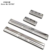 for Ford Mondeo IV 2010 2012 Stainless Door Sill Strip Covers Welcome Pedal Trim Car Styling Stickers Auto Accessories 4 Pcs for suzuki sx4 s cross 2013 2015 2016 2017 stainless door sill strip welcome pedal auto car styling stickers accessories 4 pcs
