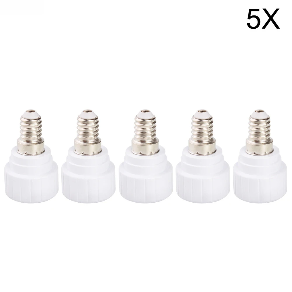 5x E14 к GU10 Патроны для ламп лампа База Конвертеры Led галоида CFL лампочки адаптер конвертер держатель