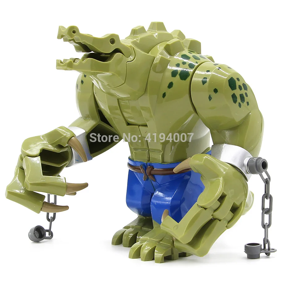 

Crocodile Killer Blocks Compatible with Legoinglys Figure Killer Croc Animal Building Blocks Plastic Toys For Children