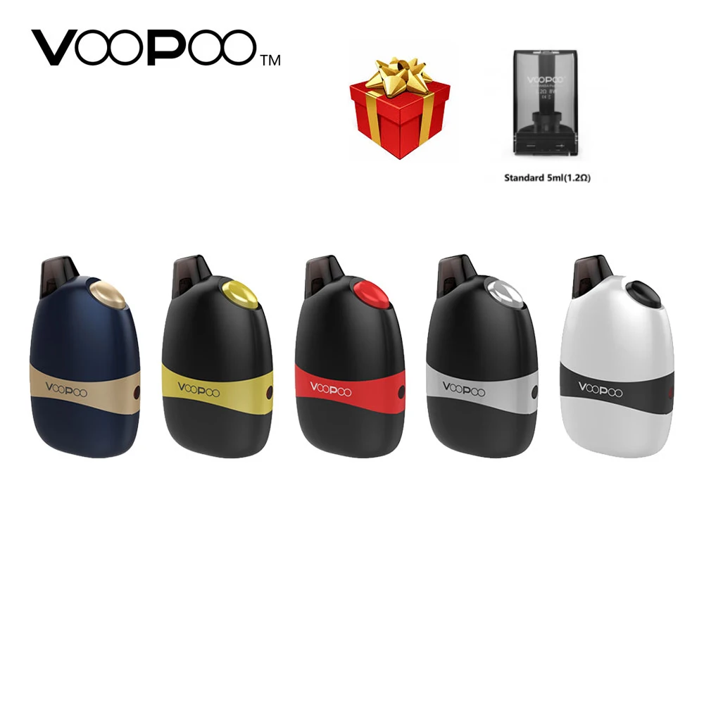 Подарок оригинальный VOOPOO Panda Pod Комплект POD система 5 мл емкость с 1100 мАч встроенный аккумулятор электронная сигарета Pod испаритель комплекты