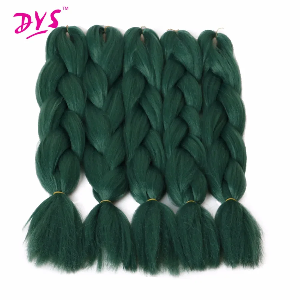 Deyngs Natural Synthetic Braiding Hair 24inch Pure Green Colored Crochet Braids Hair Extension Jumbo Braids Bulk Hair Braiding Deyngs Natural Synthetic Braiding Hair 24inch Pure Green Colored Crochet Braids Hair Extension Jumbo Braids Bulk Hair Braiding