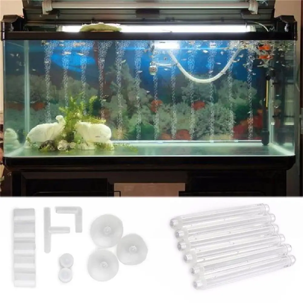 

One Set Aquarium Fish Tank Supplies Transparent Plastic Bubble Wand Aquarium Fish Tank Decoration Free Shipping