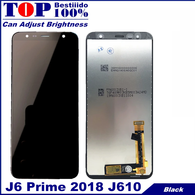 Для samsung Galaxy J6 Prime J610 протестированный ЖК-дисплей с кодирующий преобразователь сенсорного экрана в сборе для J6+ J400+ J4 Plus J415