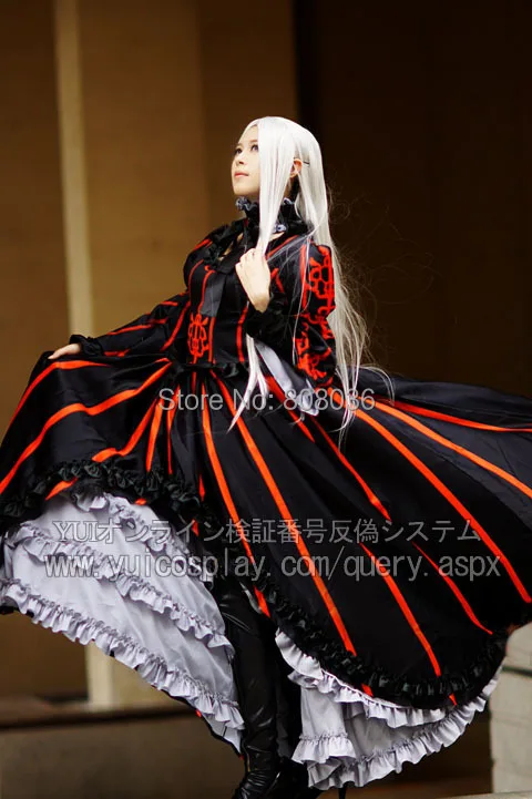 halloween fate zero cosplay irisviel von einzbern black red super luxury banquet landing party dress double skirt with leg sets - Partyland Halloween Costumes halloween fate zero cosplay irisviel von einzbern black red super luxury banquet landing party dress double skirt with leg sets - Partyland Halloween Costumes