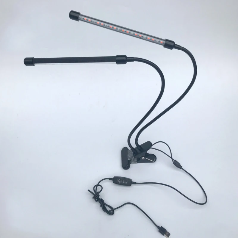 

Newly LED Plant Growth Lamp Dual Head Full Spectrum Lights for Hydroponics Greenhouse Green Plant XSD88