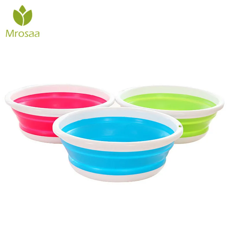 

Multi-Function Folding Bucket Silicone Travel Portable Basin Container Vegetables Fruit Basin Washing Tool Collapsible Washbasin