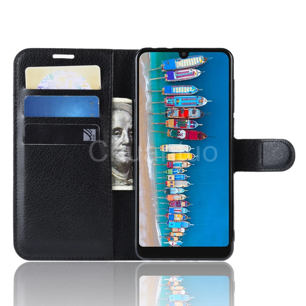 Чехол книжка из искусственной кожи для Alcatel 3 2019 флип кошелек сумки телефона чехол