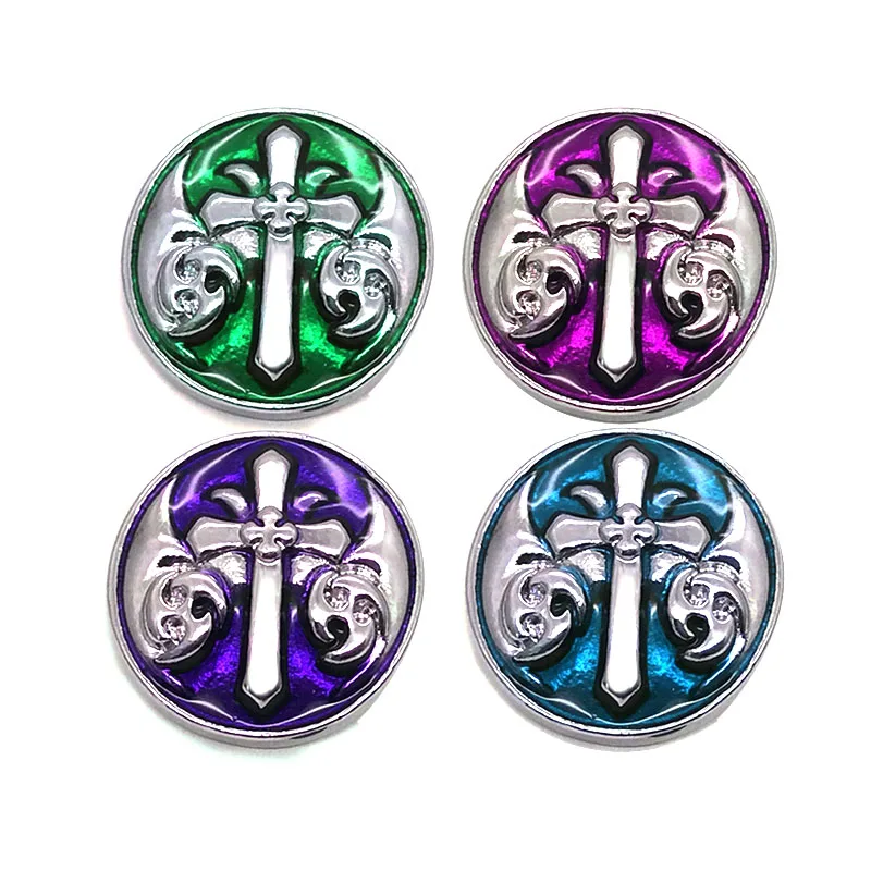 

Wholesale w340 3D 18mm 25mm rhinestone metal snap button for Bracelet Necklace Interchangeable Jewelry Women accessorie