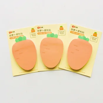 

Cute Carrot Memo Pad N Times Sticky Notes Escolar Papelaria School Supplies Bookmark Label Notepad escolar