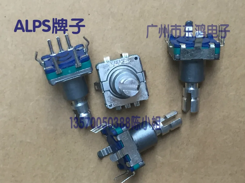 buy 1pcs The Japanese Alps ALPS type EC11 encoder with switch 30 position number 15 pulse point split shaft 15mm