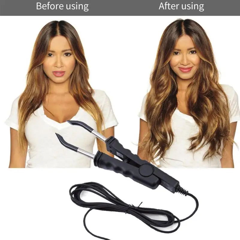 Fusion Heat Connector Hair Extension Iron Keratin Bonding Tools Fusion Heat Connector Machine Temperature Application Tools Kit