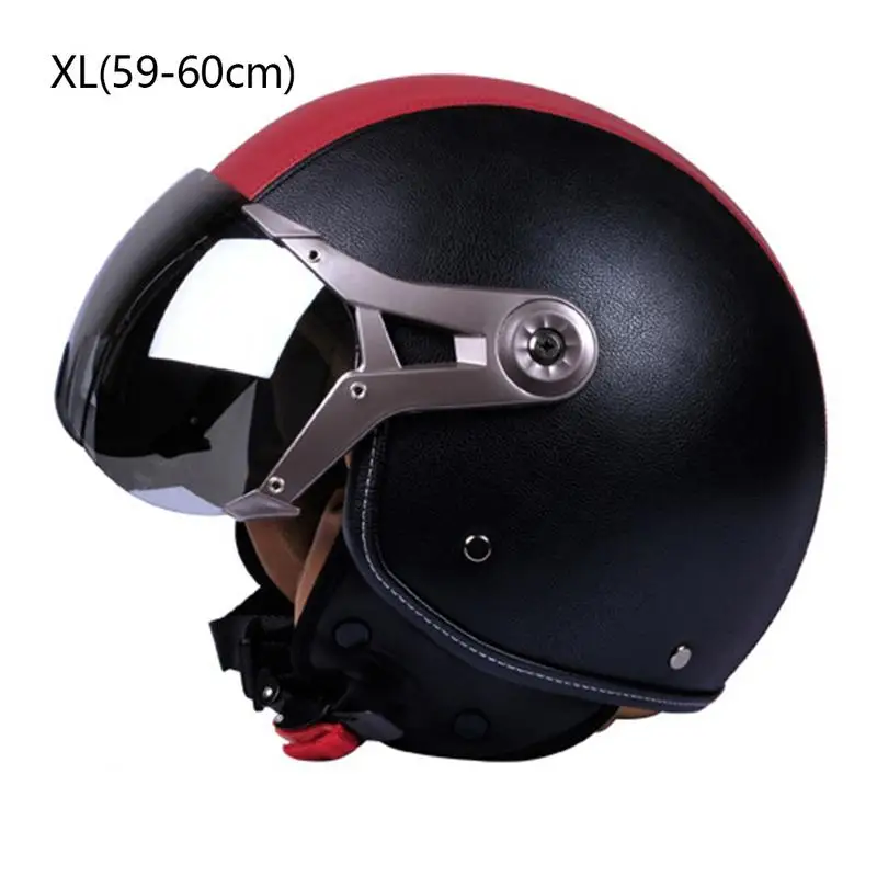 

14 Styles Motorcycle Helmet Harley Helmet Electric Car Half Helmet Leather Retro Motorcycle Helmet
