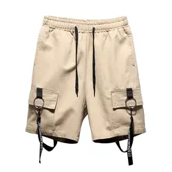 2019 JAYCOSIN Для мужчин Летняя мода Повседневное свободные Однотонная Одежда лента спортивные пляжные шорты брюки April3 P30