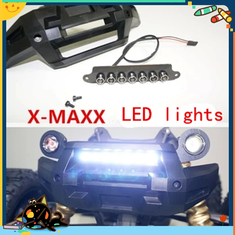 

Front Bumper white LED Lamp Lighting System Light Bar for Traxxas X MAXX X-Maxx 77076-4 NEW