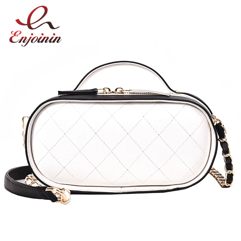

Vintage Lingge Oval Chain Design Pu Ladies Shoulder Bag Totes Party Clutc Bag Crossbody Mini Messenger Bag Bolsa Designer Bags