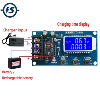 

10A 6-60V Battery Charge Controller Protection Board Lithium LCD Display Integrated Circuit Overcharge Protection Control Module