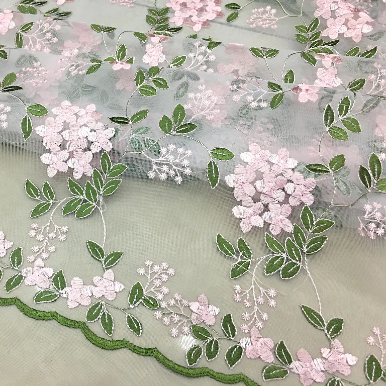 50+ Lace Flower Embroidery Net Fabric Ideas