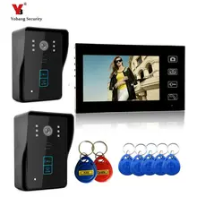 Yobang Security 7″ Wireless Video Door Phone Doorbell Intercom IR Camera Monitor RFID Card Reader Access Control Home Intercom