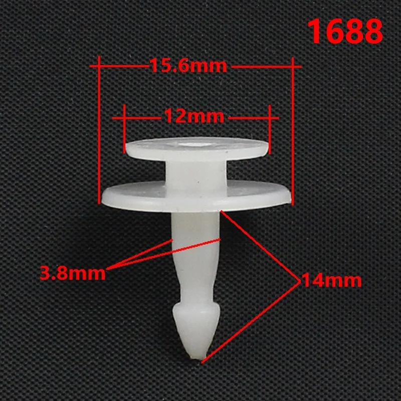 

1688 Car Accessory Fastener Retainer snap bottom Rivet clip for Peugeot Free Shipping