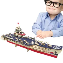 Diy Wood Assembling Toys Wooden Model 3D Puzzle Educational Toys for Children Warship Model Children Adult Gifts diy popular 3d 8 planets science solar system model children assembling toys for kids educational children toys