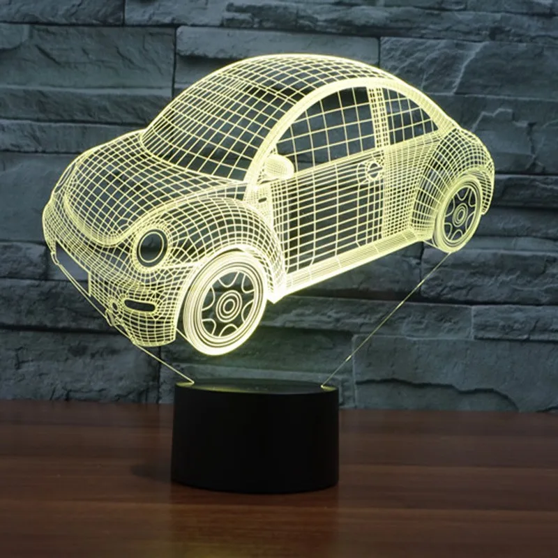 Brinquedos com Luzes Жук автомобиль Освещение Светодиодная лампа ночник
