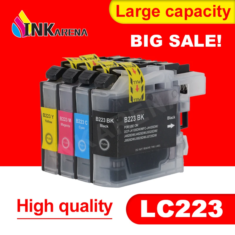Чернильный картридж для принтера LC223 Brother LC 221 MFC J4420DW J4620DW J4625DW J5320DW J5620DW принтеры с