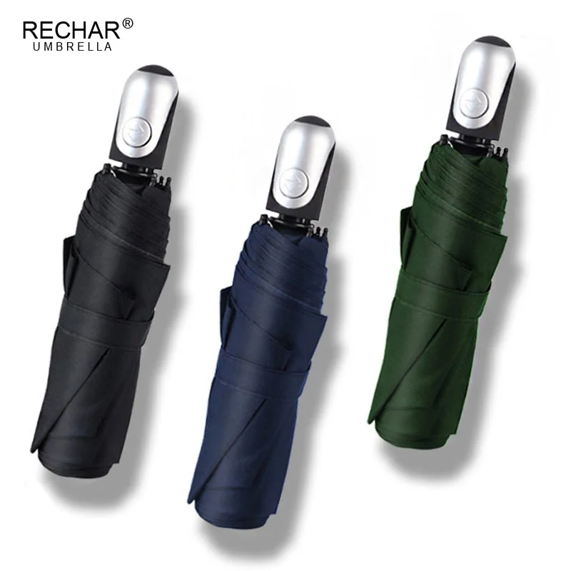 

New Full Automatic Small Umbrella Rain Women 3 Folding Umbrella For Business Men Windproof Quality UV Protection Umbrella Women