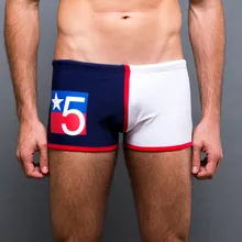 Мужской номер 5 Печать Летний купальник праздник плавки Пляж Купальник Летний плавки