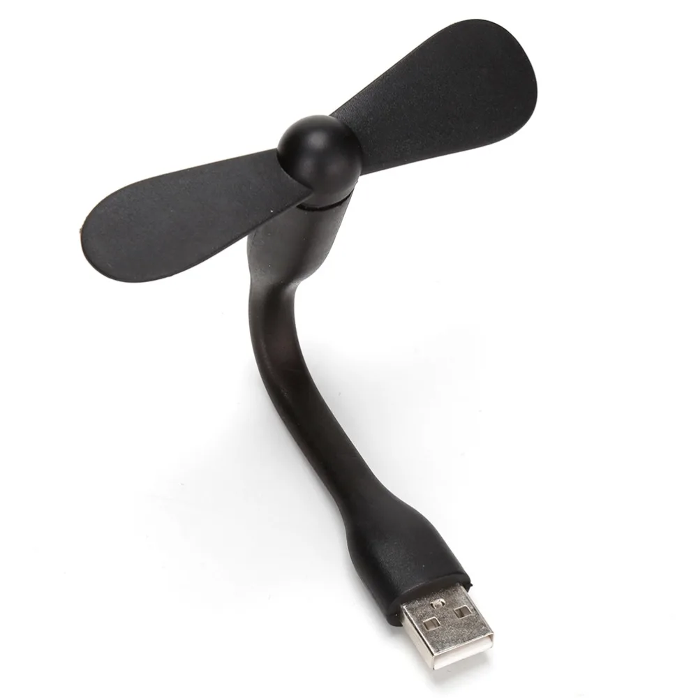 Гибкий портативный USB 2,0 мини-вентилятор USB вентилятор Мощность ред Тетрадь блок питания для ноутбука мобильный Зарядное устройство для всех Питание USB Выход