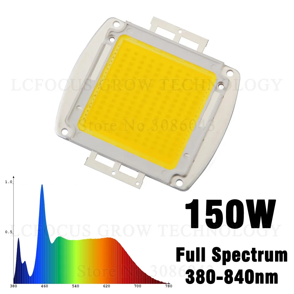 Высокая Мощность 1 Вт 3 Вт 5 Вт 10W 20W 30W 50W 100 Вт 200 Вт 300 Вт 500 Вт растут светодио дный полный спектр белый 380-840nm для DIY светодио дный светать