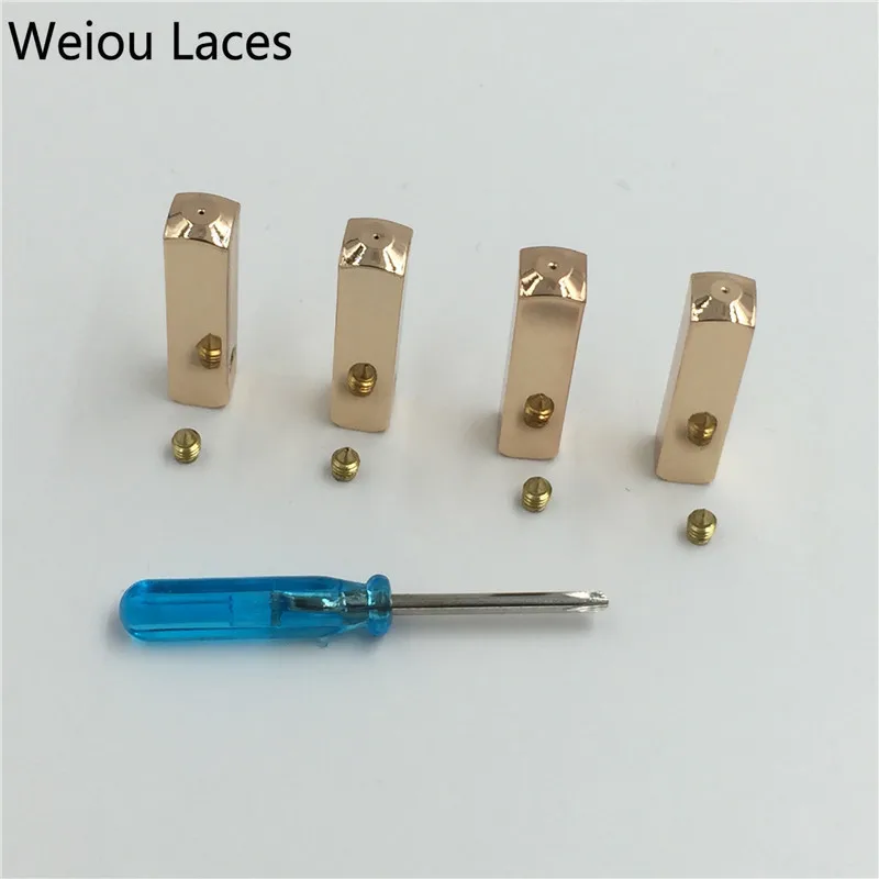Weiou (4 шт/1 Набор) DIY Роскошный винт на металлическом агле запасные шнурки для обуви