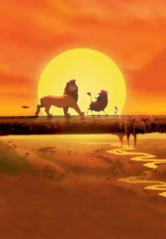 5x7FT Sunset Sky Lion King Wood Bridge Grassland View Custom Photo