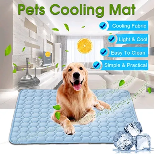 Summer Cooling Mats Blanket Ice Pet Dog Bed Sofa Portable Tour Camping