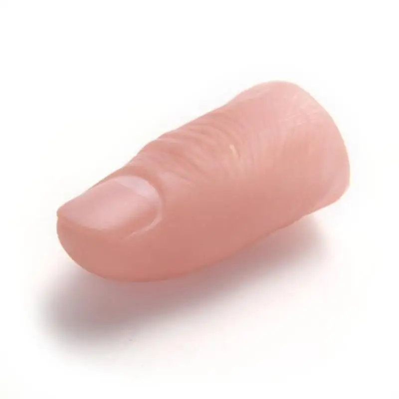 

Magic Finger Props Simulation Soft Thumb Tip Finger Fake Trick Vinyl Toy Funny Prank Solidly Built Close To Skin Color Rubber
