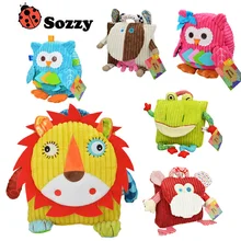 Sozzy Back To School Kids Lovely Backpack Stuffed Plush Animals toys Children Cartoon Animal Design Schoolbag