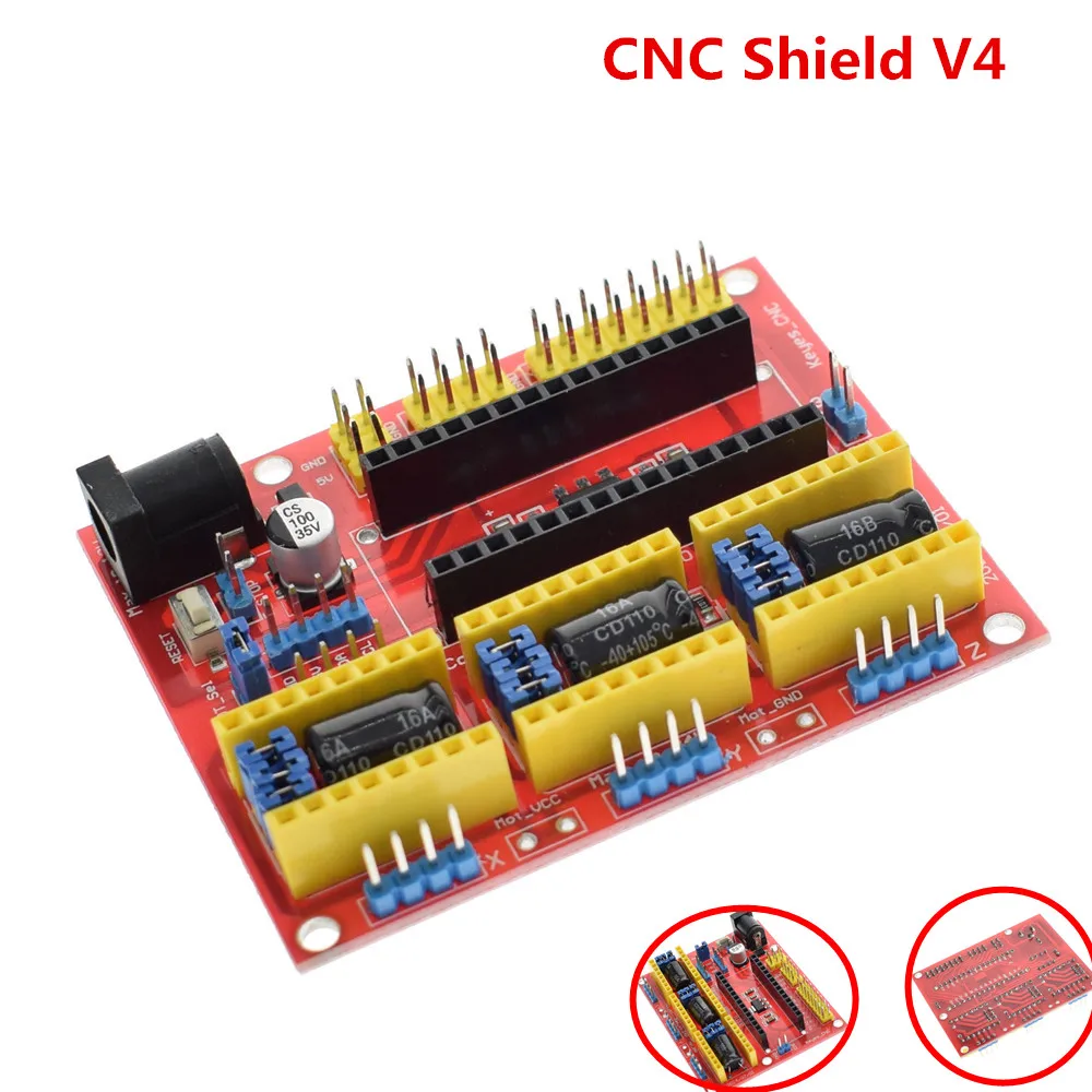 

Great IT New CNC Shield V4 shield v3 Engraving Machine / 3D Printer / A4988 Driver Expansion Board for arduino Diy Kit
