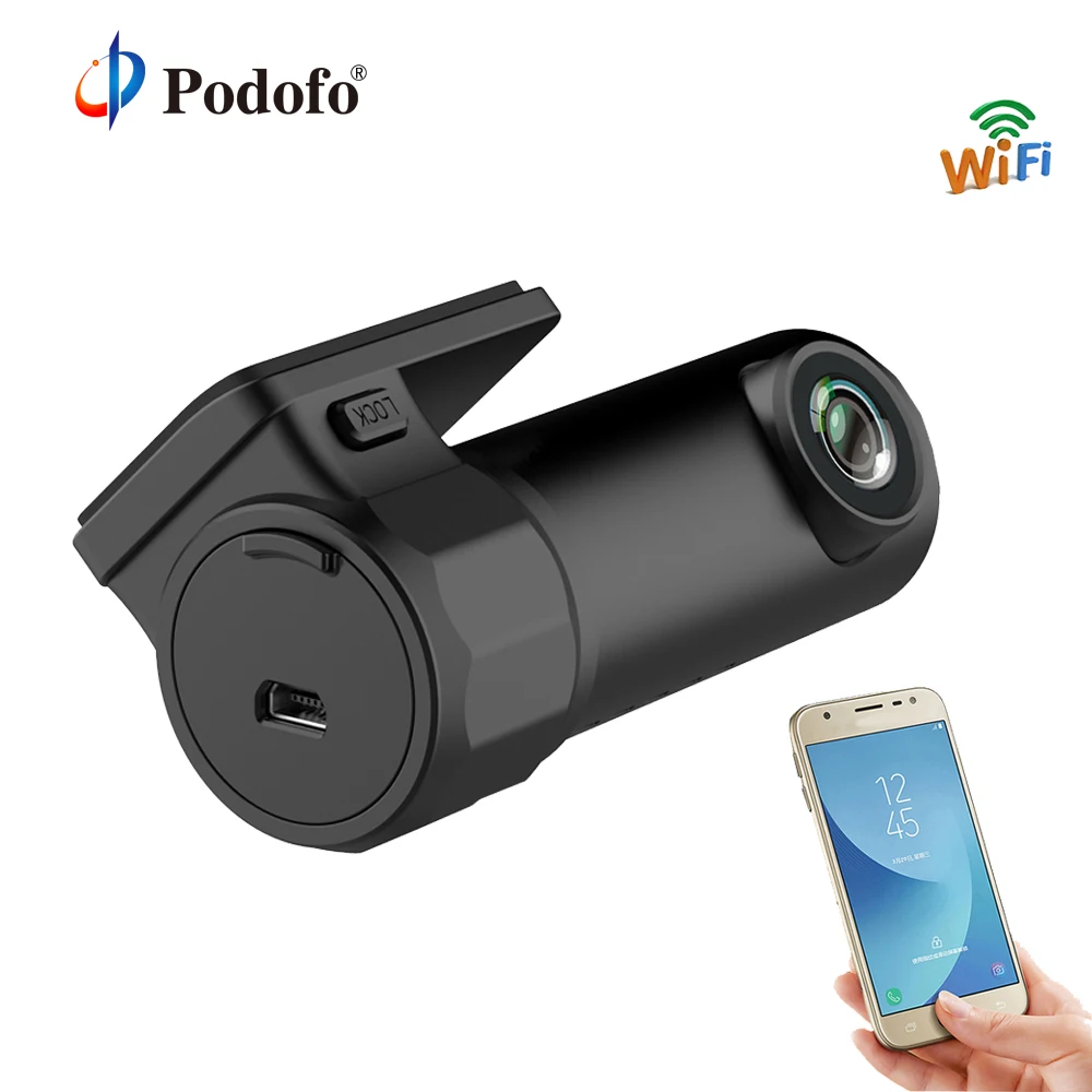 

Podofo Mini WIFI Car DVR Dash Camera Video Recorder Dashcam Digital Registrar Dash Cam Camcorder APP Monitor Wireless DVRs