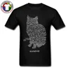 Maxwell-t-shirt homme, humoristique, chat, mécanique quantique et théorie d'équation, physique et mathématiques, t-shirt chat surdimensionné, taille européenne ► Photo 1/6