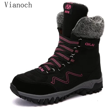 

2019 New Fashiopn Women Snow Boots Winter Fur Shoes An-Slip Shoe Woman Size 40 41 42 wo18081150