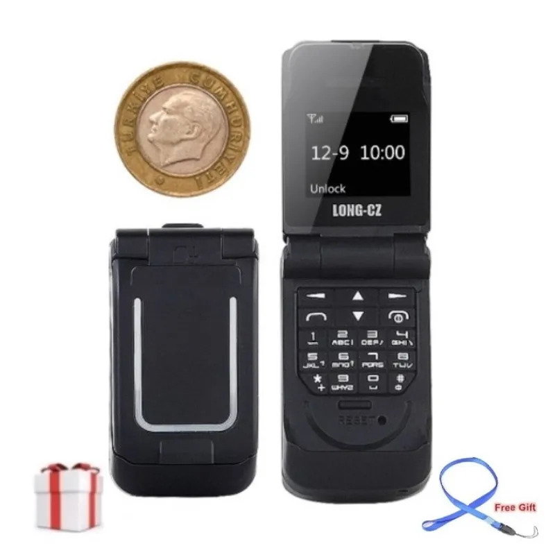 

LONG-CZ J9 Flip Card Phone Magic Voice Bluetooth Dialer Cellphone FM Radio Mini Cell Bluetooth Earphone Long Standby J9 Phone