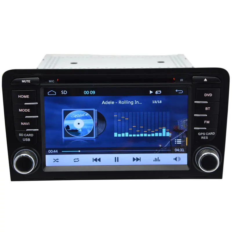 Автомагнитола 2 Din с емкостным экраном DVD плеер для Audi A3 S3 2003 2012 стерео головное