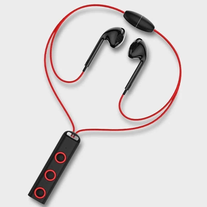 Bluetooth Magnetic Earphone Portable Sport Running Headset Hook Bass Strengthen Stereo Music Earbuds With Mic For IPhone Android