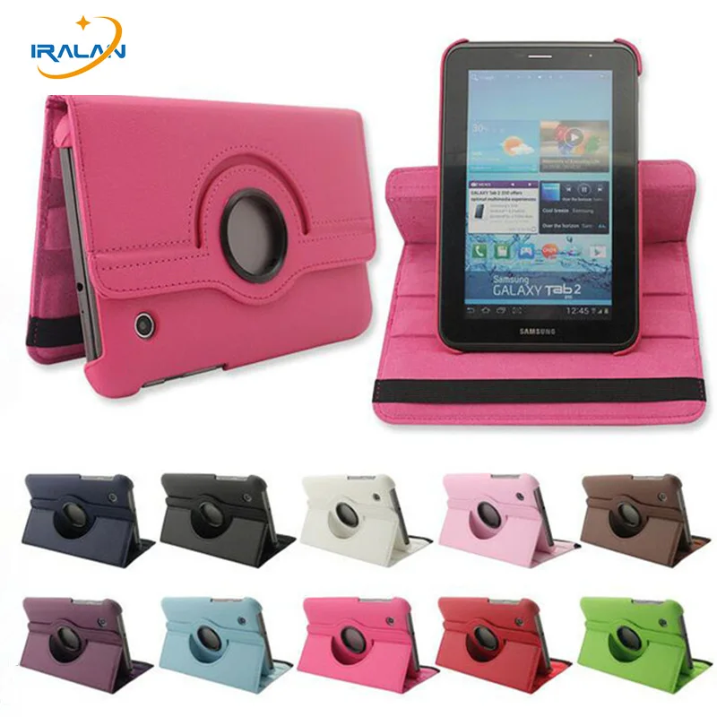 

3 in 1 hot and colorful 360 turn off PU leather case Samsung Galaxy Tab 2 7 "GT-P3100 P3110 P3113 Free Shipping